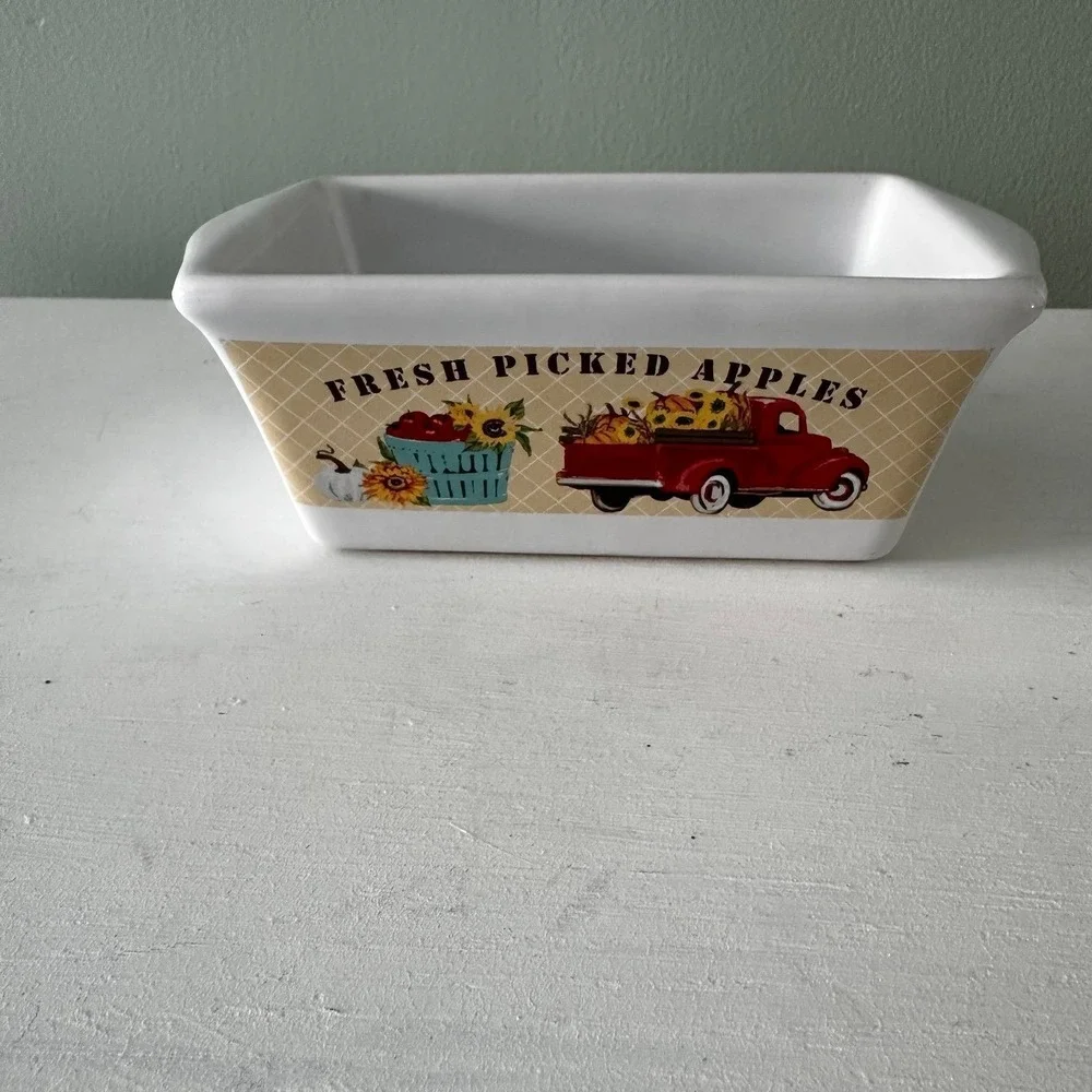 ROYAL NORFOLK Mini Ceramic Baking Loaf Dish Fall Holiday Decor